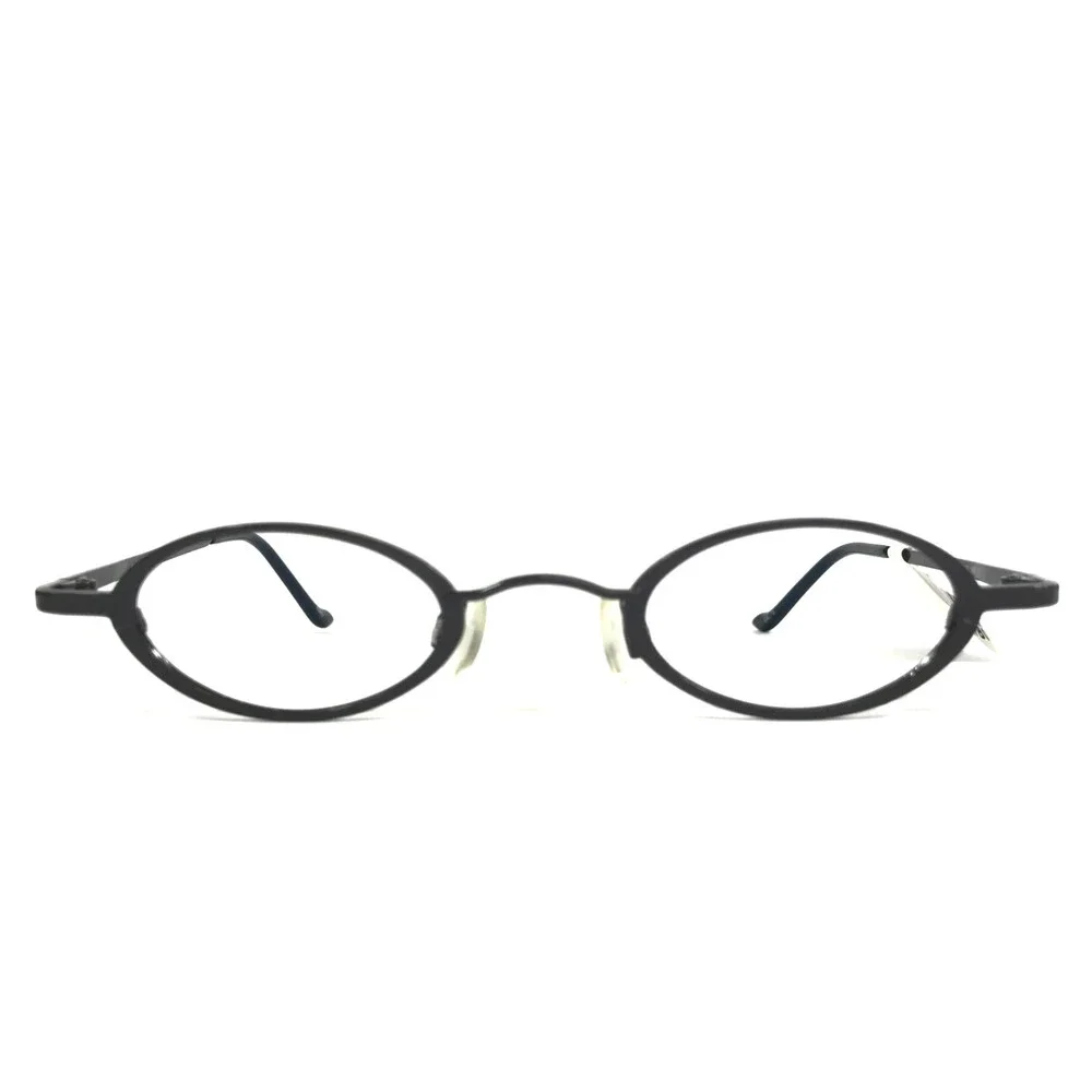 ogi Eyeglasses Frames 5002 COL. 73 Navy Blue Oval Full Rim Titanium 40-20-140